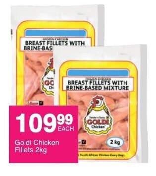 Save Goldi Chicken Fillets 2kg offer
