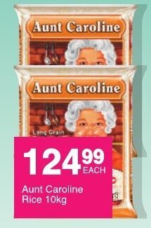 Save Aunt Caroline Rice 10kg offer