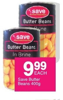 Save Save Butter Beans 400g offer