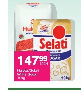 Save Hullets / Selati White Sugar 10kg offer
