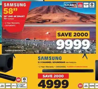 HiFi Corp Samsung 58" UHD 4K Smart TV TU7000 offer