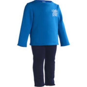 Decathlon 100 warm'y baby gym tracksuit - blue offer