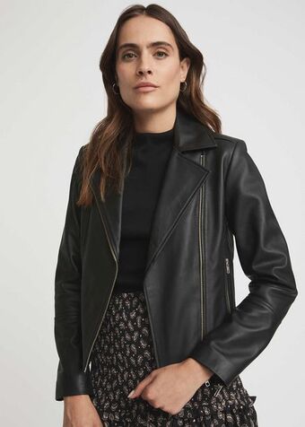 Woolworths Leather biker jacket offer
