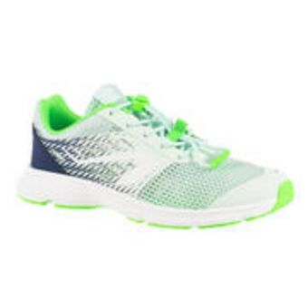 Decathlon Kids' running and athletics shoes at breath - light green and navy blue offer