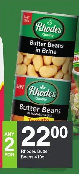 Save Rhodes Butter Beans 410g offer