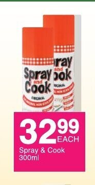 Save Spray & Cook 300ml offer