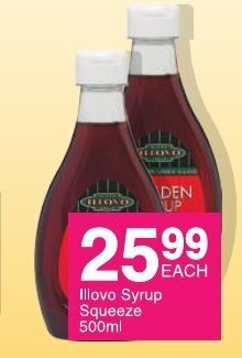 Save Illovo Syrup Squeeze 500ml offer