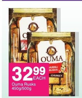 Save Ouma Rusks 450g/500g offer