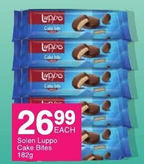 Save Solen Luppo Cake Bites 182g offer