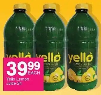 Save Yello Lemon Juice 2lt offer