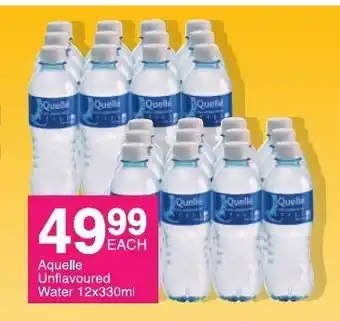 Save Aquelle Unflavoured Water 12x330ml offer