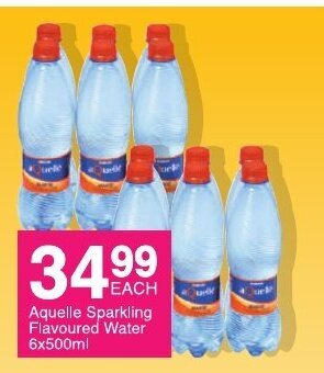 Save Aquelle Sparkling Flavoured Water 6x500ml offer
