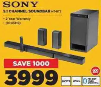 HiFi Corp Sony 5.1 Channel Soundbar HT-RT3 offer