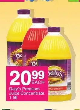 Save Daly's Premium Juice Concentrate 1.5lt offer