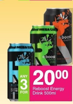 Save Reboost Energy Drink 500ml offer