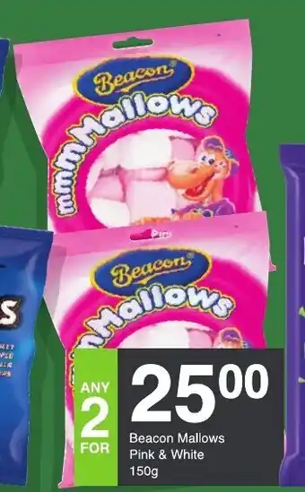 Save Beacon Mallows Pink & White 150g offer