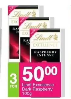 Save Lindt Excellence Dark Raspberry 100g offer