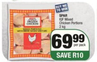 Spar Spar Mixed Chicken Portions 2kg offer