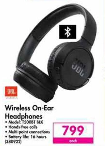 Makro JBL Wireless On-Ear Headphones offer