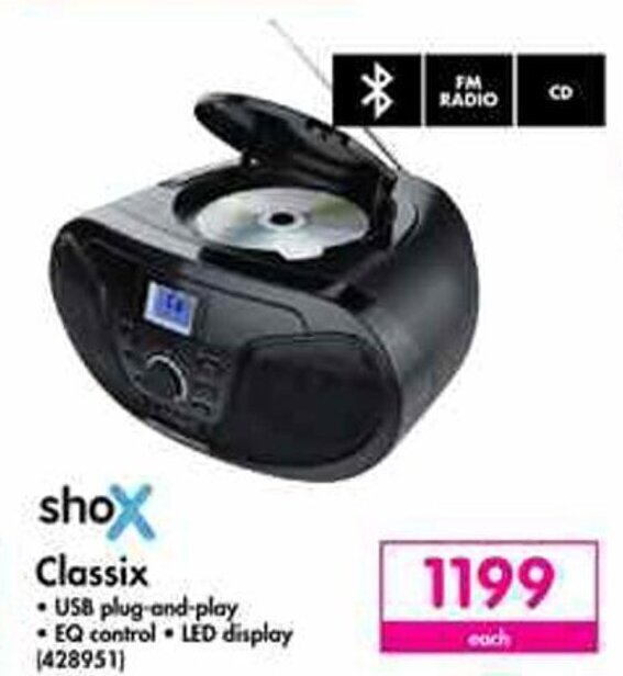Shox FM Radio Classic offer at Makro