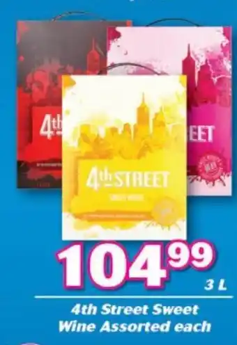 Cambridge Food 4th Street Sweet Wine 3L offer