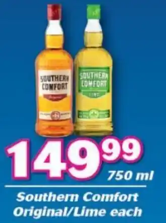 Southern Comfort Original / Lime Liqueur 750ml