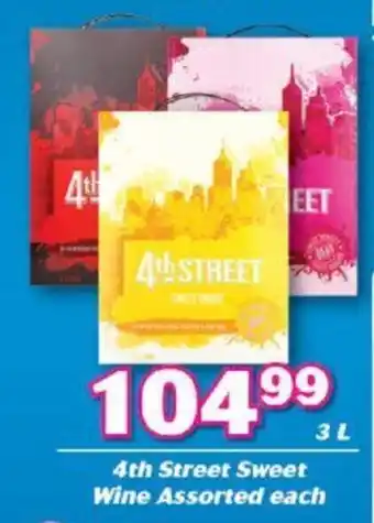 Cambridge Liquor 4th Street Sweet Wine 3L offer