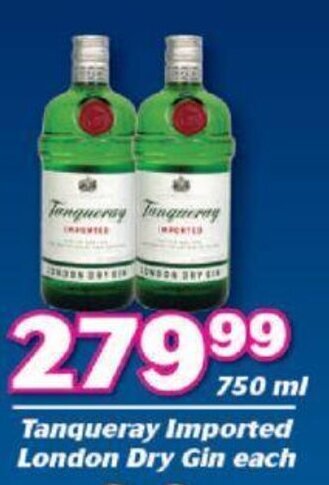 Cambridge Liquor Tanqueray Imported London Dry Gin 750ml offer