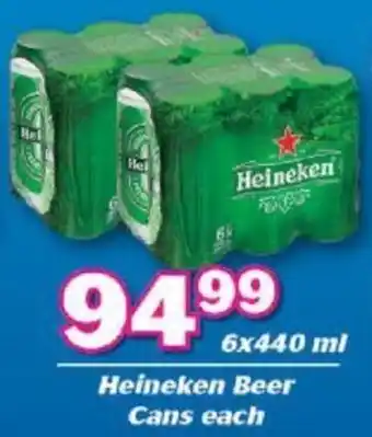 Cambridge Liquor Heineken Beer cans 6 x 440ml offer