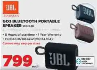 HiFi Corp JBL Go3 Bluetooth Portable Speaker OH4530 offer