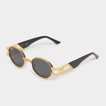 Sportscene Redbat chunky gold sunglasses offer