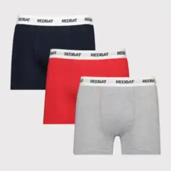 Sportscene Redbat 3-pack multicolour trunks offer