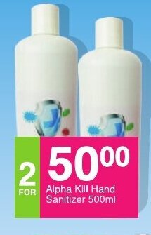 Save Alpha Kill Hand Sanitizer 500ml offer
