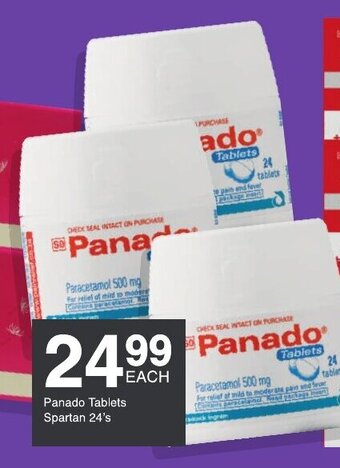 Panado Tablets Spartan 24's