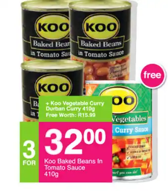 Save Koo Baked Beans In Tomato Sauce 410g offer