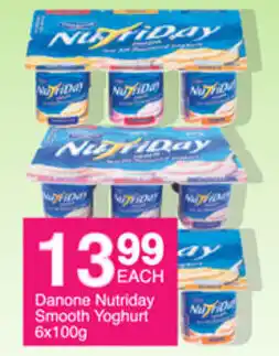 Save Danone Nutriday Yoghurt 100g offer