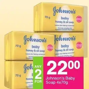 Save Johnson's Baby Soap 4x70g offer