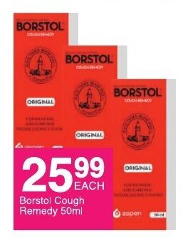 Borstol Cough Remedy 50ml