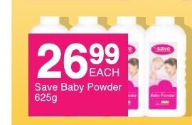 Save Save Baby Powder 625g offer