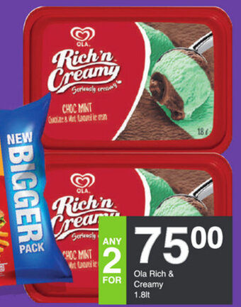 Save Ola Rich & Creamy 1.8Lt offer