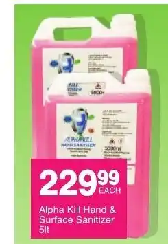 Alpha Kill Hand & Surface Sanitizer 5lt