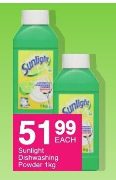 Save Sunlight Dishwashing Powder 1kg offer