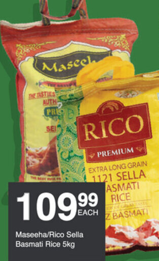 Save Maseeha/Rico Sella Basmati Rice 5Kg offer