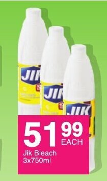 Save Jik Bleach 3x750ml offer