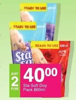 Save Sta Soft Doy Pack 800ml offer