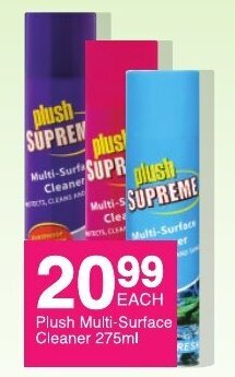 Save Plush Multi-Surface Cleaner 275ml offer