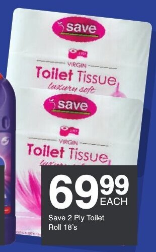 Save Save 2 Ply Toilet Roll 18's offer