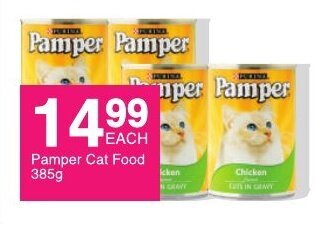 Save Pamper Cat Food 385g offer