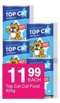 Save Top Cat Cat Food 425g offer