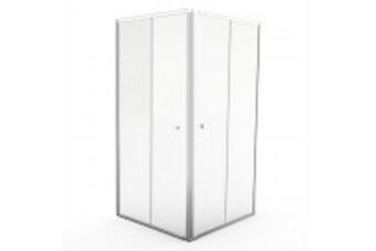 Cep10sc 1000 pivot corner entry 1000*1000*1860*6mm - silver/clear